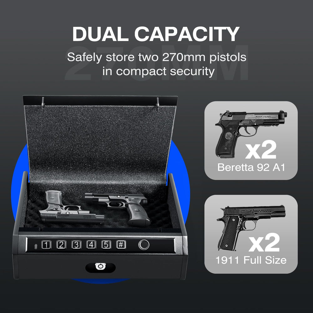 
                  
                    ADIMO Biometric Gun Safe for Pistols BGX - M/D - K1 - adimosafe
                  
                