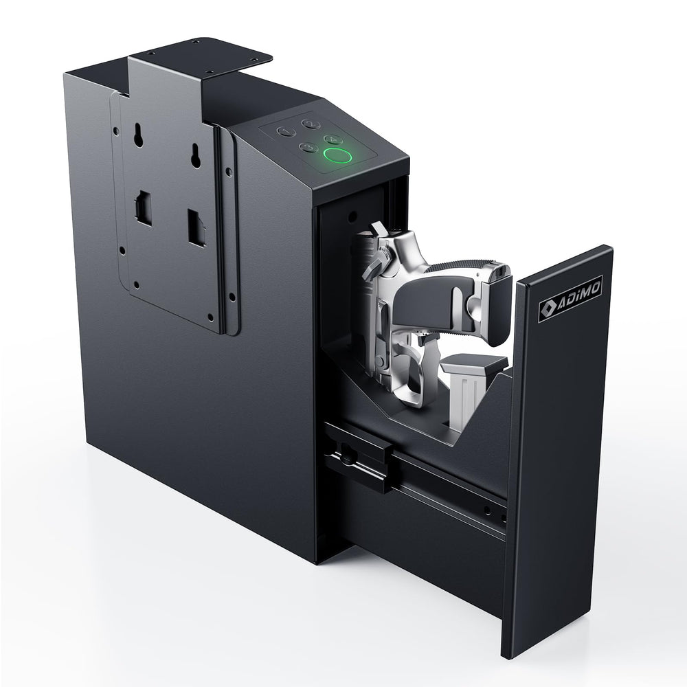 ADIMO T6 Gun Safe, Slider Biometric Gun Safe for Handgun - adimosafe